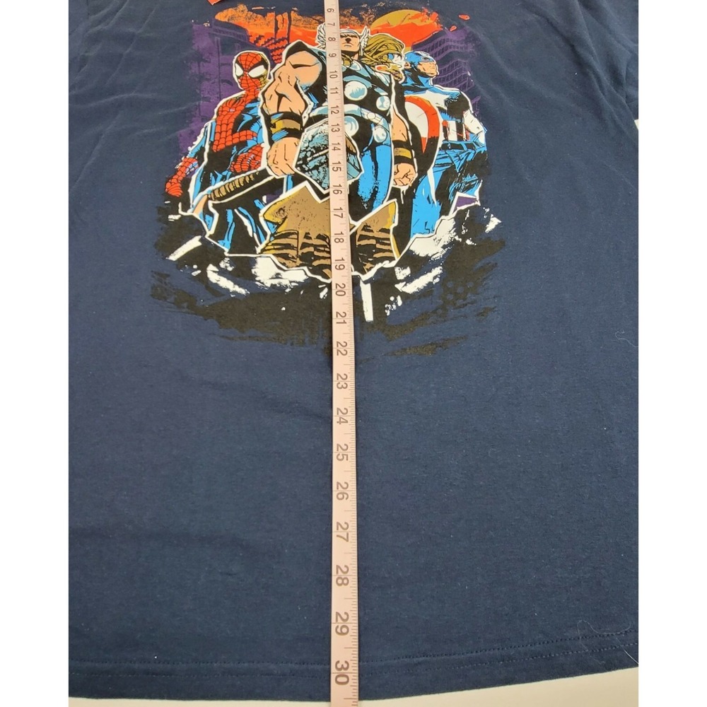 2010 Mad Engine Marvel-THOR- Spider-Man, Captain America XL, Navy Blue  NEW! - Picture 8 of 9